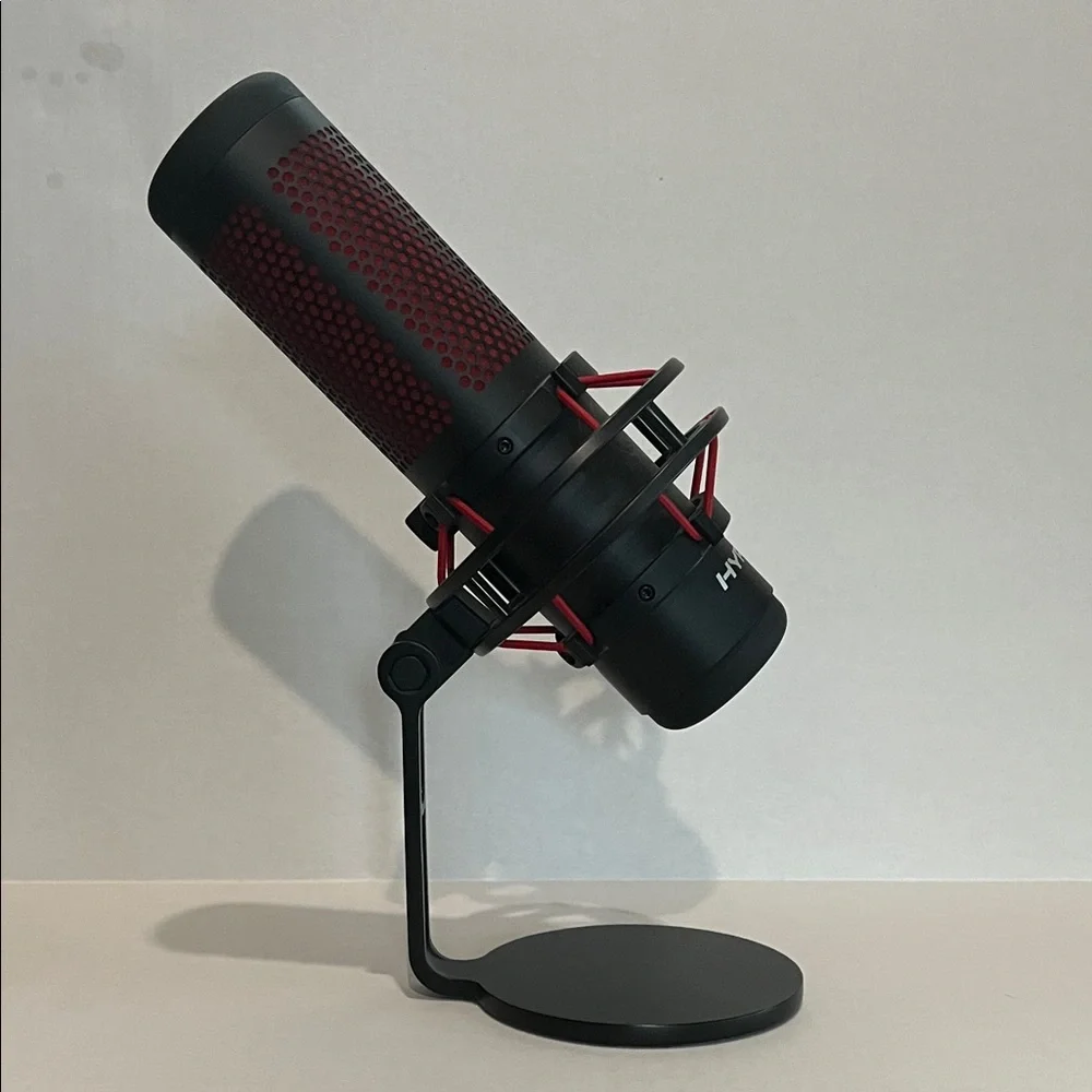 Hype Black and Red Desktop Broadcast Microphone